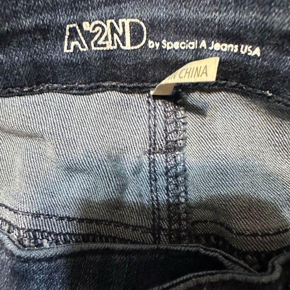 A’2nd Premium Denim Skinny Ankle Jeans. Size 3/25 - Picture 3 of 5